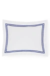 Sferra Grande Hotel Boudoir Sham In White/ Navy
