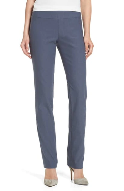 Nic + Zoe Wonderstretch Straight Leg Pants In Slate