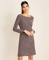 ANN TAYLOR BOUCLE SHIFT DRESS,524596
