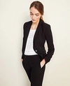 ANN TAYLOR THE PETITE TUXEDO BLAZER IN DOUBLEWEAVE,514281