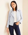 ANN TAYLOR TALL TEXTURED MOTO JACKET,529017