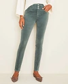 Ann Taylor High Rise 5-pocket Velvet Pants - Curvy Fit Size 00 Teal Storm Cloud Women's In Teal Storm Cloud