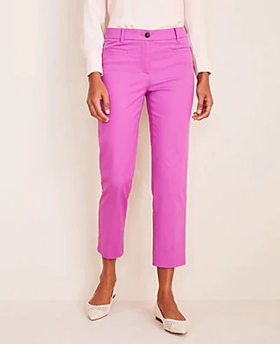 Ann Taylor The Cotton Crop Pant - Curvy Fit In Purple Verbena