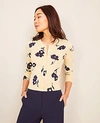 ANN TAYLOR PETITE FLORAL ANN CARDIGAN,534733