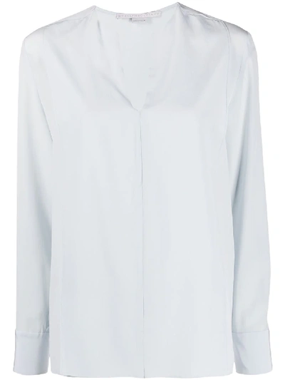 Stella Mccartney V-neck Blouse In Blue