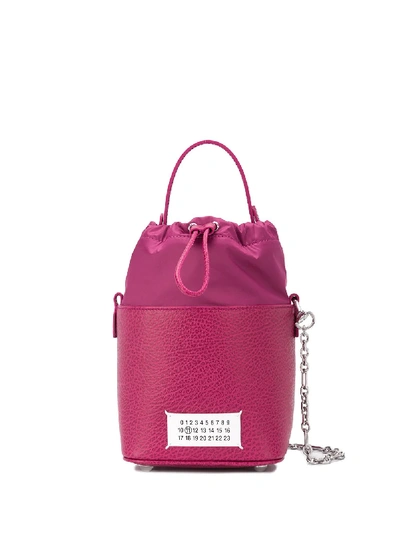 Maison Margiela Top Handle Bucket Bag In Pink