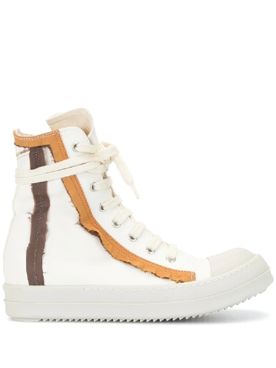 Rick Owens Drkshdw Sneakers Mit Ziernähten In White