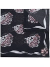 ALEXANDER MCQUEEN SKULL-PRINT FINISHED-EDGE SCARF