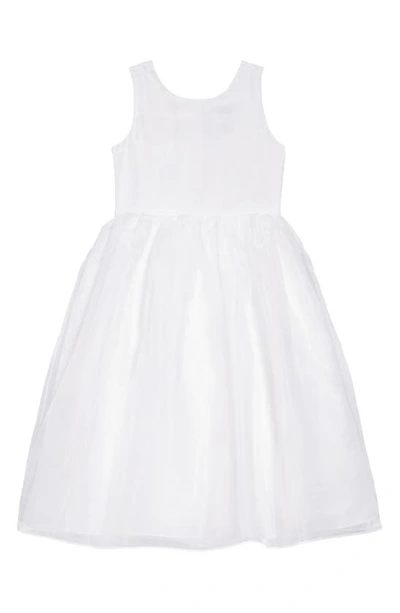 US ANGELS SLEEVELESS ORGANZA DRESS,409B