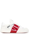 Valentino Garavani Vl7n Panelled Leather Sneakers In White