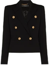 VERSACE CROPPED DOUBLE-BREASTED BLAZER