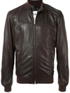 SWORD 6.6.44 ZIP-FRONT LEATHER JACKET