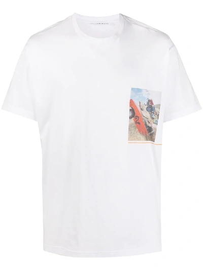 Low Brand Graphic Print T-shirt In White