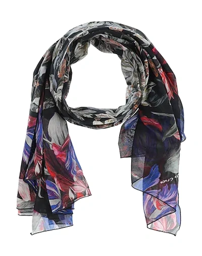 Manila Grace Scarves In Black