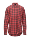 Aspesi Checked Shirt In Red