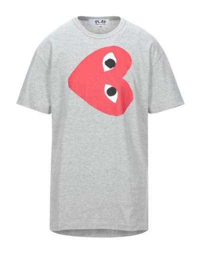 Comme Des Garçons Play T-shirt In Grey