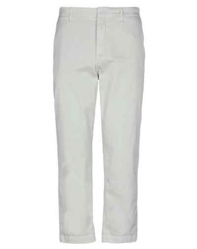 Dondup Woman Pants Light Grey Size 32 Cotton, Elastane