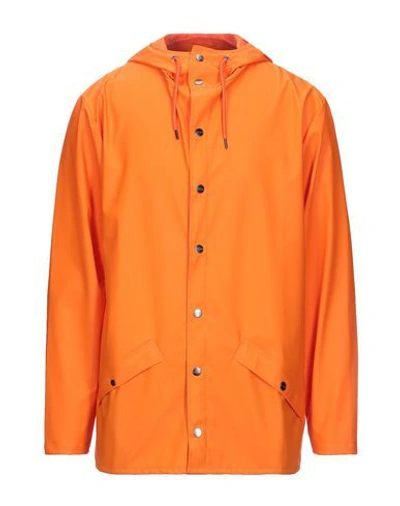 Rains Overcoats In Orange