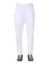 Dsquared2 17cm Cool Guy Stretch Cotton Twill Pants In Bianco