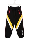 N°21 Teen Striped Detail Track Trousers In Black