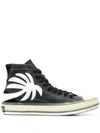 PALM ANGELS PALM TREE HIGH-TOP SNEAKERS