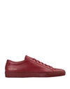Common Projects Sneakers In Maroon