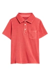 Vineyard Vines Kids' Sun Washed Polo In Jetty Red