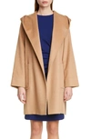 MAX MARA RIALTO HOODED CAMEL HAIR COAT,108603930000010