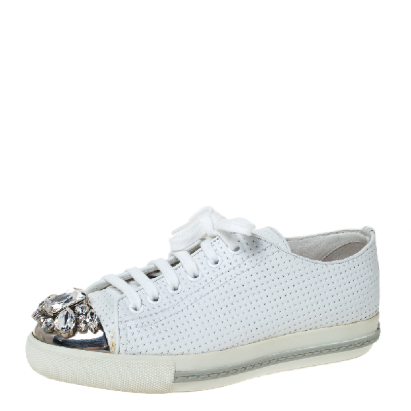 miu miu sneakers cap toe