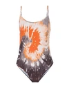 ACK ACK WOMAN ONE-PIECE SWIMSUIT ORANGE SIZE S POLYAMIDE, ELASTANE,47268246SP 5