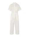 Deveaux Woman Jumpsuit White Size 6 Nylon, Cotton In White