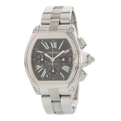 Cartier Roadster Silver Dial Chronograph Steel Mens Watch W62006x6 In Not Applicable
