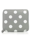 Comme Des Garçons Polka-dot Compact Wallet In Grey