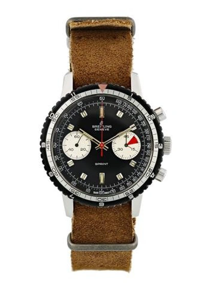 Pre-owned Breitling Sprint 2010 Chronograph Vintage Mens Watch In Not Applicable