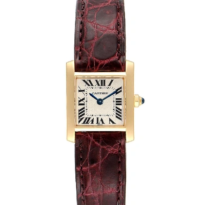 Cartier Tank Francaise Yellow Gold Quartz Ladies Watch W50002n2 In Not Applicable