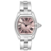 CARTIER ROADSTER PINK DIAL STEEL LADIES WATCH W62017V3 BOX PAPERS STRAP,FDDDFA23-0A26-F393-4C66-7BD7CBF103F6
