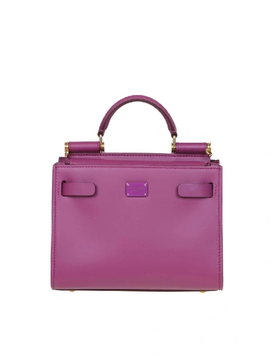 Dolce & Gabbana Purple Leather Handbag