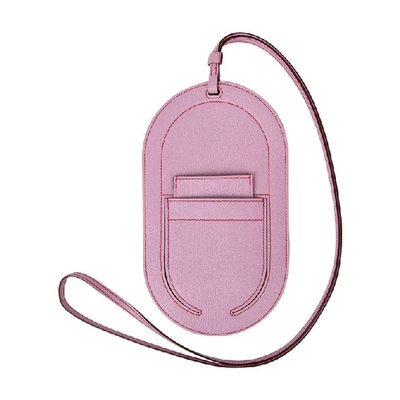 Pre-owned Hermes In-the-loop Phone To Go Gm Case Mauve Sylvestre In Pink