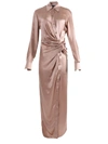 ALEXANDER WANG T SILK MAXI SHIRT DRESS,9CF7BD78-EAB4-4BCF-136D-8CFF54BC0EC7