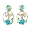ANABELA CHAN TURQUOISE BUTTERFLY WREATH,4C816826-9EE5-B83E-93A9-C59907B0F31F