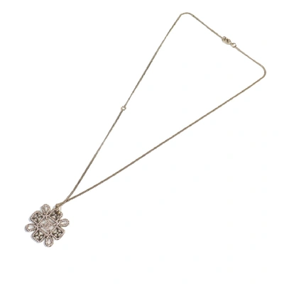 Pre-owned Chanel Cc Snowflake Necklace In Not Applicable