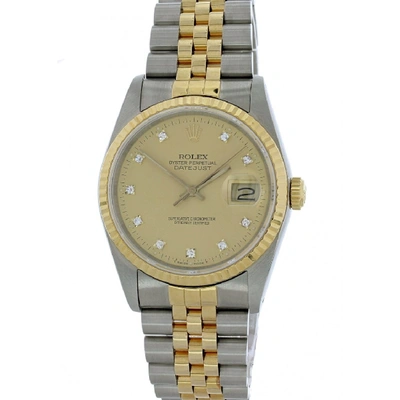 Rolex Datejust 16233g Men Watch Original Box & Papers In Not Applicable