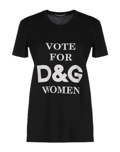 Dolce & Gabbana T-shirts In Black