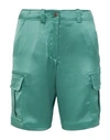 Sies Marjan Woman Shorts & Bermuda Shorts Emerald Green Size 0 Triacetate, Polyester