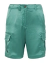 Sies Marjan Woman Shorts & Bermuda Shorts Emerald Green Size 0 Triacetate, Polyester In Green