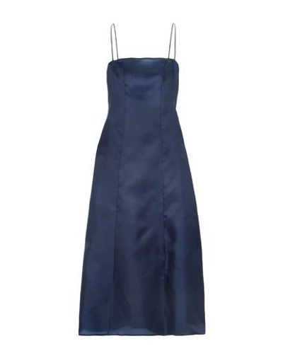 Albus Lumen Midi Dresses In Blue