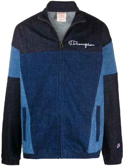 Champion Colour Block Sport Jacket In Blue