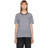 ACNE STUDIOS ACNE STUDIOS NAVY AND WHITE CLASSIC FIT STRIPED T-SHIRT