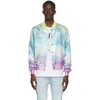 AMIRI MULTIcolour SILK WATERCOLOR BOMBER JACKET