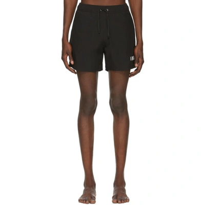 Amiri Black Logo Core Swim Shorts